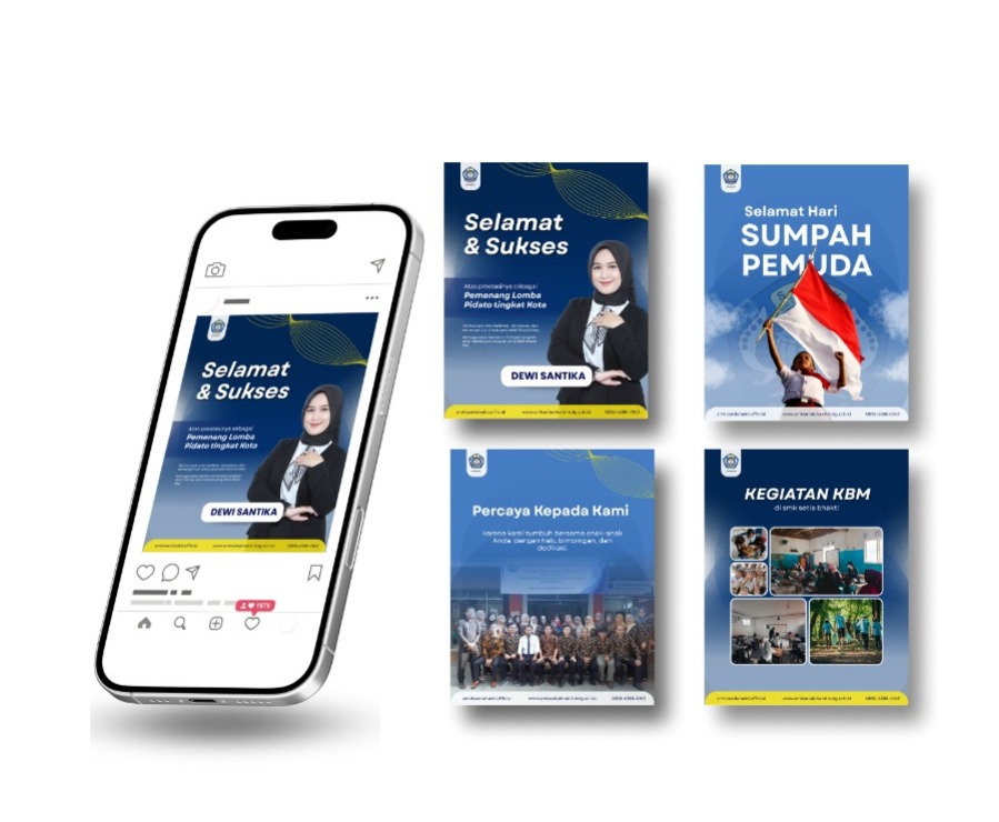 contoh feed instagram sekolah